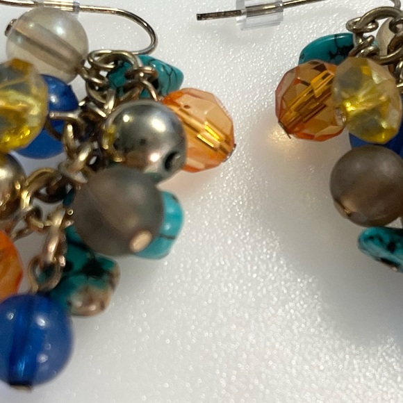 Artisan Handmade Dangle Turquoise Chip
Boho Beaded Chandelier Drop Earrings - Picture 11 of 16